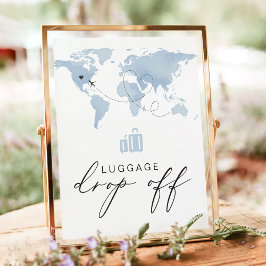 CARMENブルートラベルをテーマにした荷物ドロップオフ ポスター