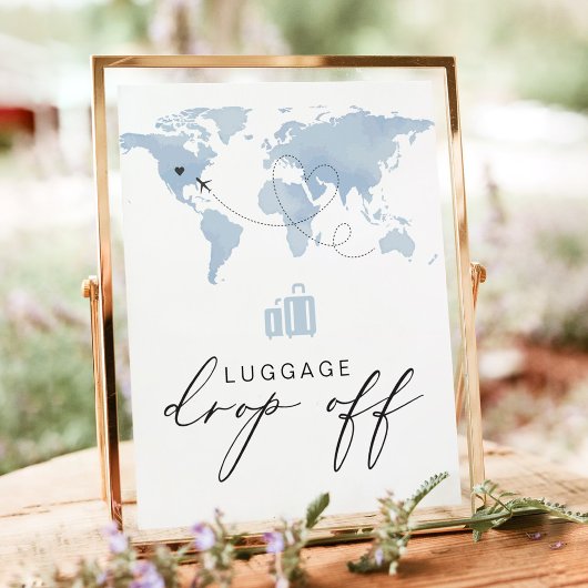 CARMENブルートラベルをテーマにした荷物ドロップオフ ポスター