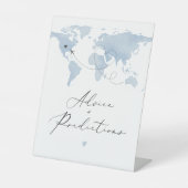 CARMENブルートラベルテーマのゲストチェックイン 台座サイン (正面)