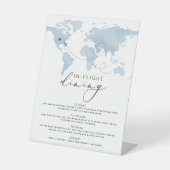 CARMENブルートラベルフライトダイニングメニューをテーマ 台座サイン (正面)