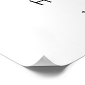 CARMENブルーマップデスティネーションウェディングウェルカム ポスター (角)