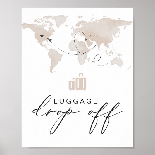 CARMENベージュトラベルをテーマにした荷物ドロップオフ ポスター (正面)