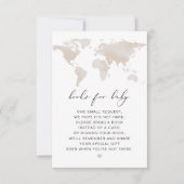 CARMEN世界地図アドベンチャーブックベビーカード 招待状 (正面)