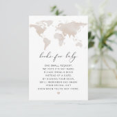 CARMEN世界地図アドベンチャーブックベビーカード 招待状 (スタンド正面)