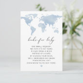 CARMEN世界地図アドベンチャーブックベビーカード 招待状 (スタンド正面)