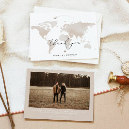 CARMEN旅行アドベンチャーベージュの地図を見て写真ありがとう 招待状