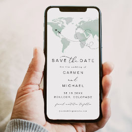 CARMEN旅行先グリーンマップ日付の保存 招待状