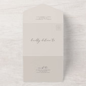 CARMEN水の色マップ旅行先ウェディング オールインワン招待状 (外側)