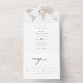 CARMEN水の色マップ旅行先ウェディング オールインワン招待状 (内側)