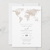 CARMEN水彩地図トラベルアドベンチャー結婚ズ 招待状 (正面)