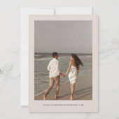 CARMEN目的地の水のカラーマップトラベル結婚ズ 招待状 (裏面)