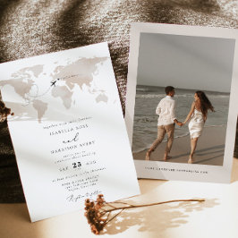 CARMEN目的地の水のカラーマップトラベル結婚ズ 招待状