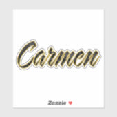 Carmen black gold Lettering Aufkleber Sticker シール (シート)