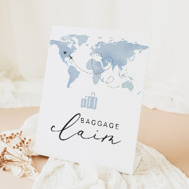 CARMEN Blue Travelをテーマにした手荷物受取証 台座サイン