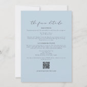 CARMEN Destination Blue Mapの結婚詳細Invita 招待状 (裏面)