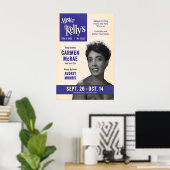 Carmen McRae jazz poster - Mister Kelly's ポスター (ホームオフィス)