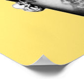 Carmen Miranda Portrait Black and White Artwork fo ポスター (角)