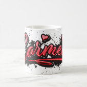 Carmen red Heart Graffiti Tasse Kaffeetasse コーヒーマグカップ (中央)