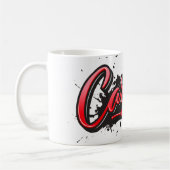 Carmen red Heart Graffiti Tasse Kaffeetasse コーヒーマグカップ (左)