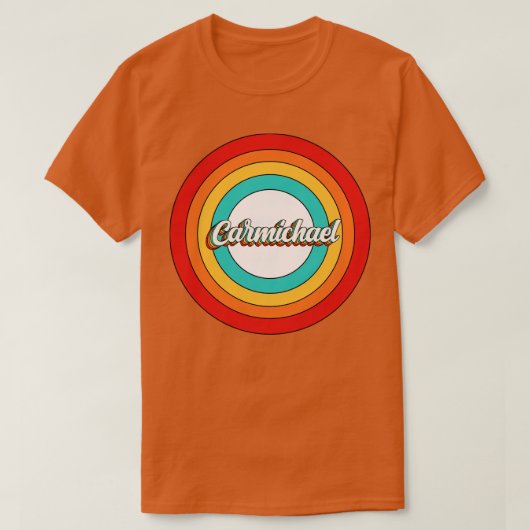 Carmichael Name ShirtヴィンテージCarmichael Circle Tシャツ (デザイン正面)