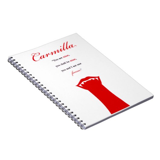 Carmilla Notebook ノートブック (右側)