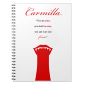 Carmilla Notebook ノートブック (正面)