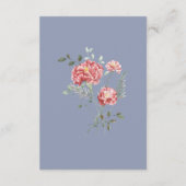 Carnation and Blue Enclosure Card Details エンクロージャーカード (裏面)