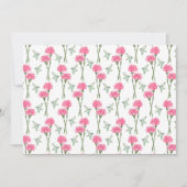 Carnation Floral Botanical Note Card ノートカード (正面)