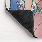 Carnation (Four Flowers), Alphonse Mucha マウスパッド (コーナー)