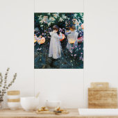 Carnation, Lily, Lily, Rose - John Singer Sargent ポスター (キッチン)