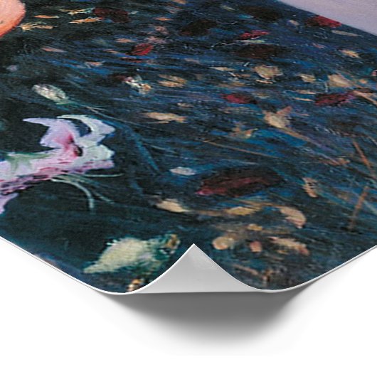 Carnation Lily Lily Rose John Singer Sargent Art ポスター (角)