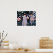 Carnation Lily Lily Rose John Singer Sargent Art ポスター (キッチン)