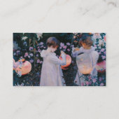 Carnation Lily Lily Rose John Singer Sargent Art 名刺 (裏面)