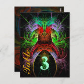 Carnavalテーブル番号はがき ポストカード (正面/裏面)