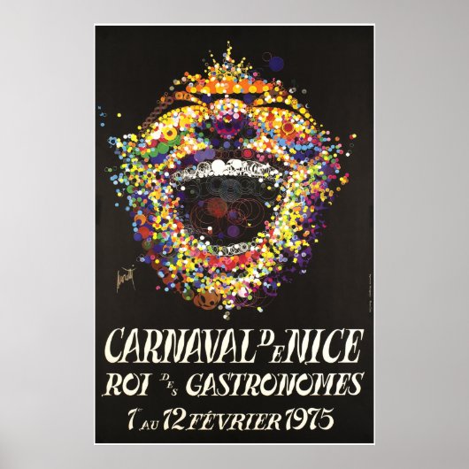 Carnaval de Nice、Roi des gastronoms、ポスター ポスター (正面)