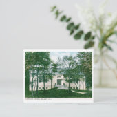 Carnegie Library, Belmar, NJヴィンテージ ポストカード (スタンド正面)