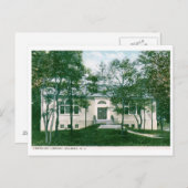 Carnegie Library, Belmar, NJヴィンテージ ポストカード (正面/裏面)