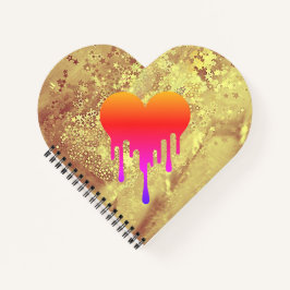 Carnet à spirales - Cœur d’or et éclats d’âme ノートブック