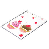 carnet "Amour de cupcakes" ノートブック (左側)