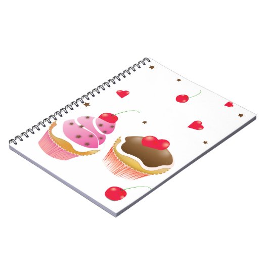carnet "Amour de cupcakes" ノートブック (左側)