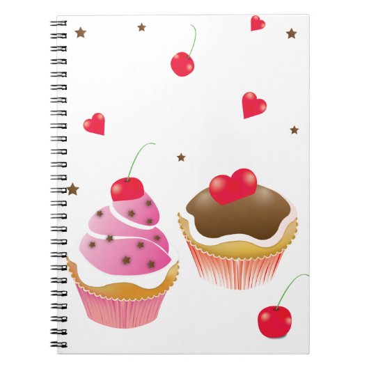 carnet "Amour de cupcakes" ノートブック (正面)
