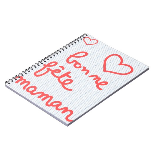 Carnet Bonne fête maman ノートブック (左側)