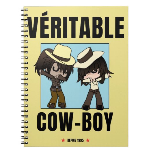 carnet "cowboy chibi " ノートブック (正面)