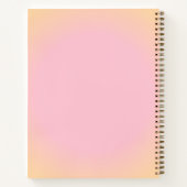 Carnet de mariage rose et orang couronne de fleurs ノートブック (裏面)