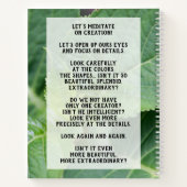 Carnet de méditation sur la nature ノートブック (裏面)