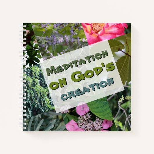 Carnet de méditation sur la nature ノートブック (正面)