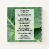 Carnet de méditation sur la nature ノートブック (裏面)