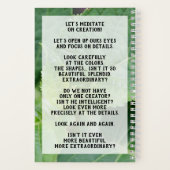 Carnet de méditation sur la nature  ノートブック (裏面)