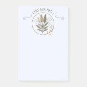 Carnet de note, bloc-notes, Dream big. ポストイット (正面)