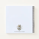 Carnet de note, floral, élégant, Dream big. ノートブック (裏面)